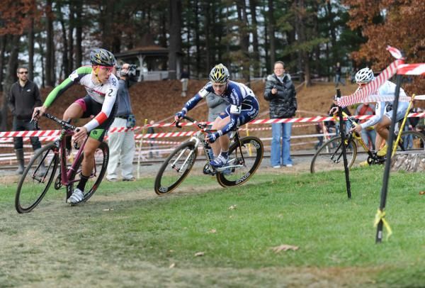 Luca Damiani (El Gato CX) and Luke Keough (Champion System p/n Keough Cyclocross) were poised for another battle today.