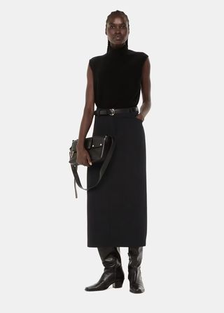 Abigail Tailored Midi Skirt