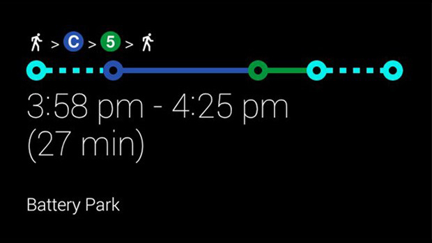 Google Glass XE10 Transit Directions