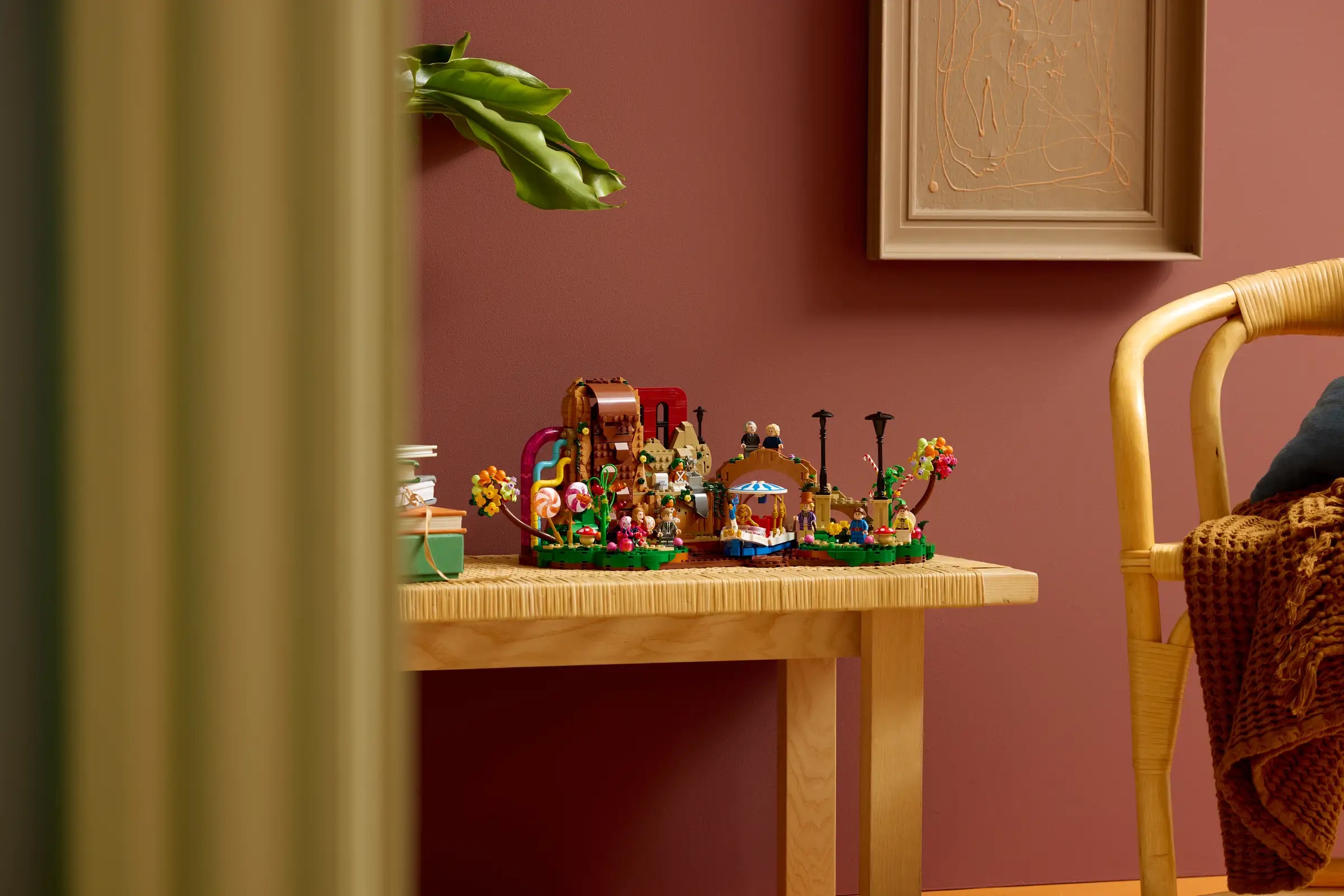 Willy Wonka and the Chocolate Factory LEGO set from multiple angles