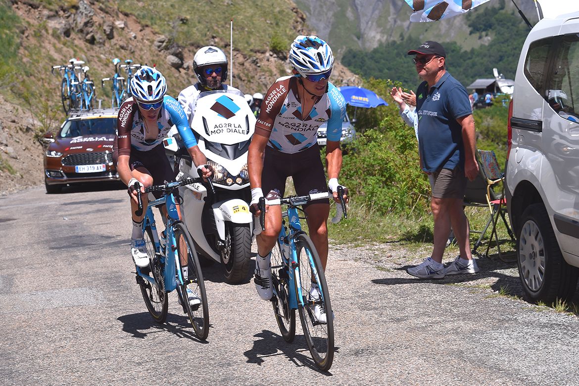 Romain Bardet (Ag2r La Mondiale) was among the day's main aggressors.