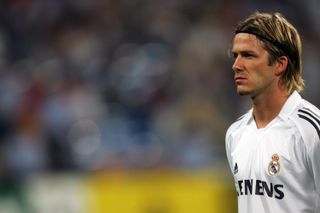 David Beckham at Real Madrid in 2005 Harry Kane