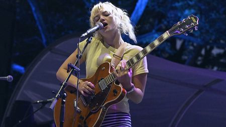 NEW YORK, NEW YORK - SEPTEMBER 17: Clari Freeman-Taylor of Mary in the Junkyard performs at Central Park SummerStage on September 17, 2025 in New York City. (Photo by Astrida Valigorsky/Getty Images)