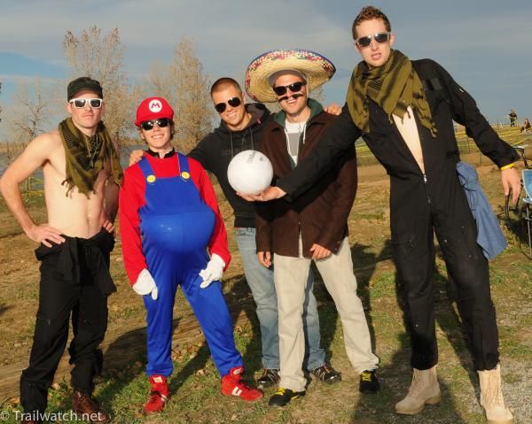 Some Halloween costumes (Taylor Phinney on right)