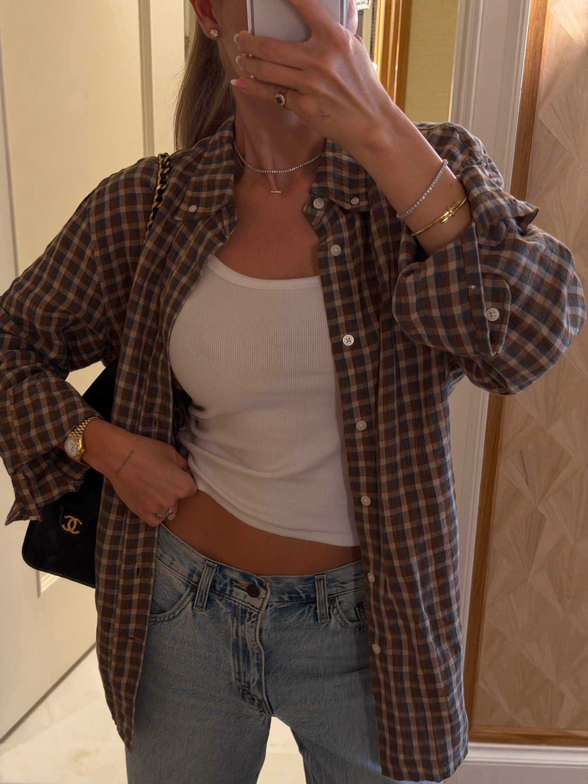 A woman wearing new fall wardrobe basics in 2026.