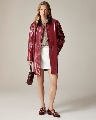 Collection Barn Jacket™ in Faux Patent Leather