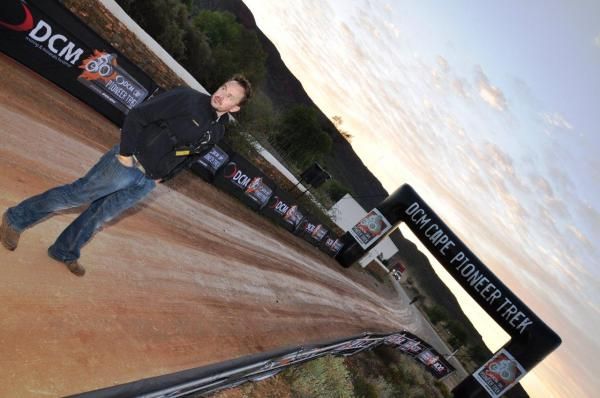 The calm before the storm. Organizer Henco Rademeyer looks on before the start.