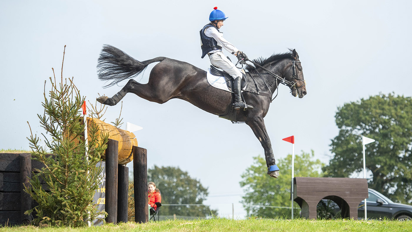 Gaspard Maksud riding Spirit's Gemini at South of England Horse Trials