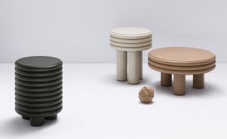 ‘Scala’ stool and coffee table, by Stéphane Parmentier