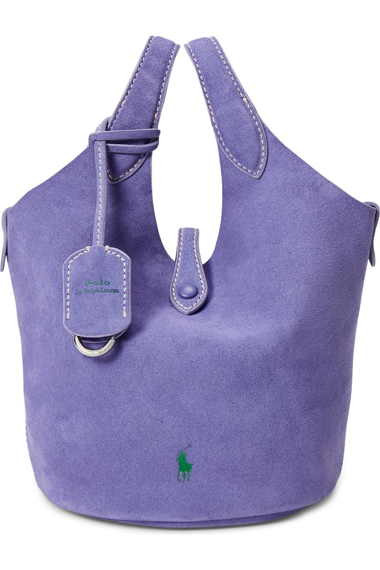 Small Polo Play Suede Crossbody Tote