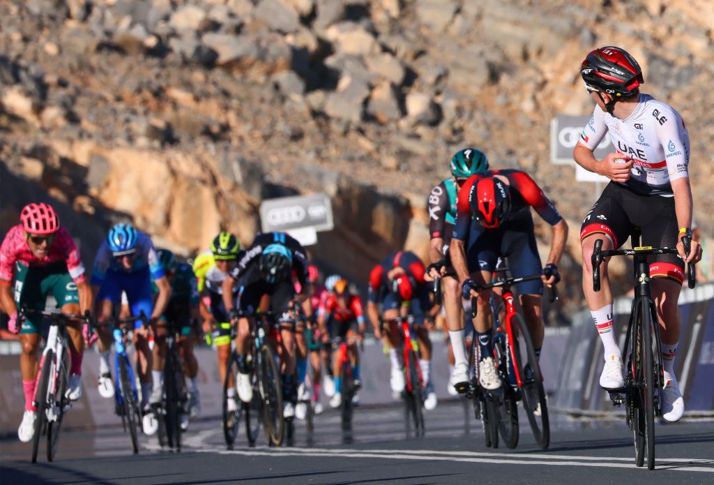 Tadej Pogacar had time to look back at his rivals