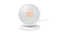 The Nest Thermostat E on a white background