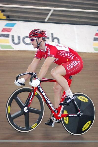 Dutchman Teun Mulder (Cofidis) earned silver in the men's keirin.