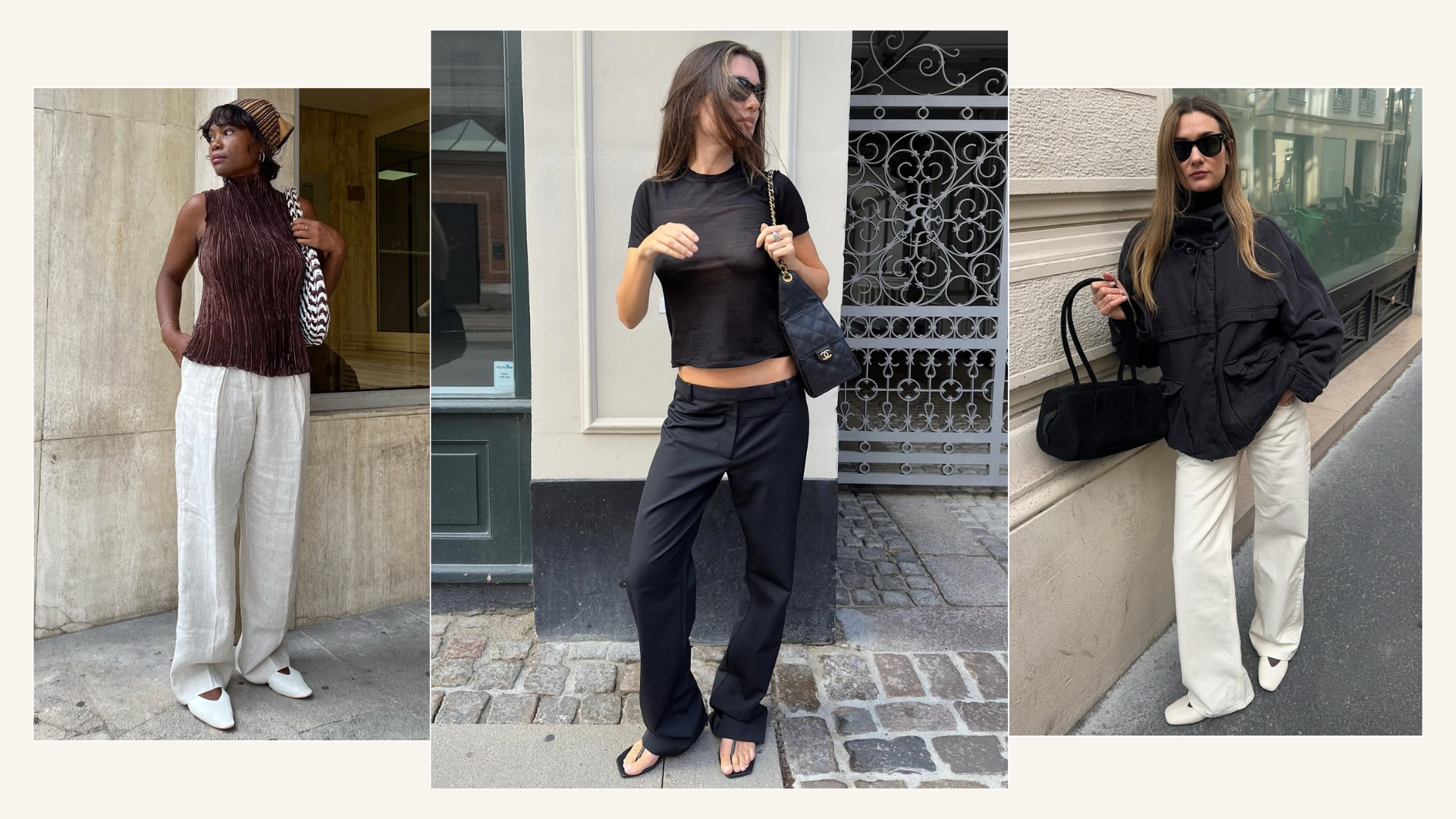 Three French girl spring trouser trends