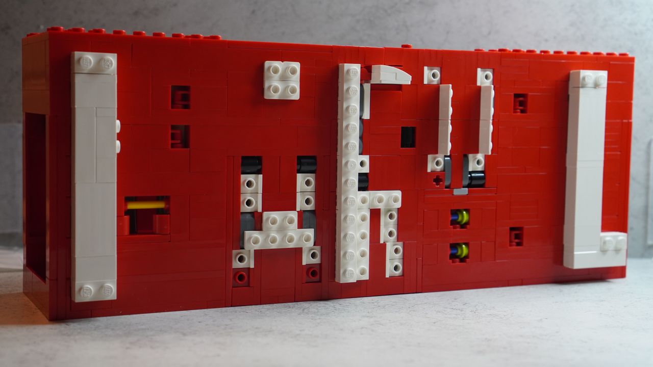 Lego Marvel Logo &amp; Minifigures set in progress