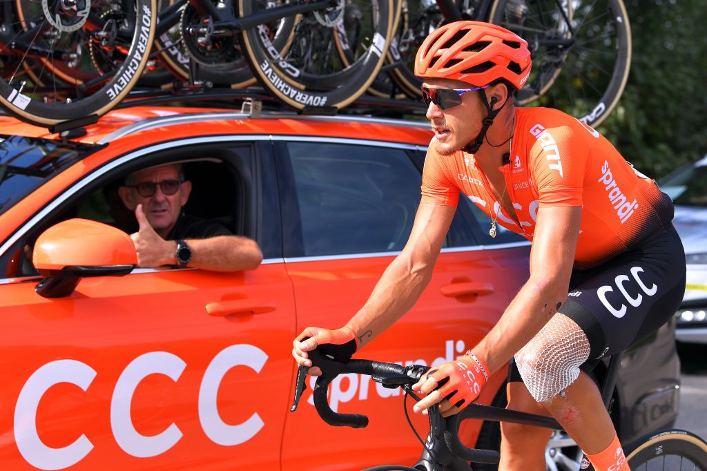 Matteo Trentin is back in the race at Tour de Wallonie stage 1