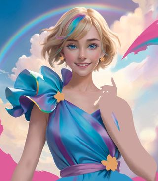 How to create a character illustration in Clip Studio Paint; a digital painting of a female character