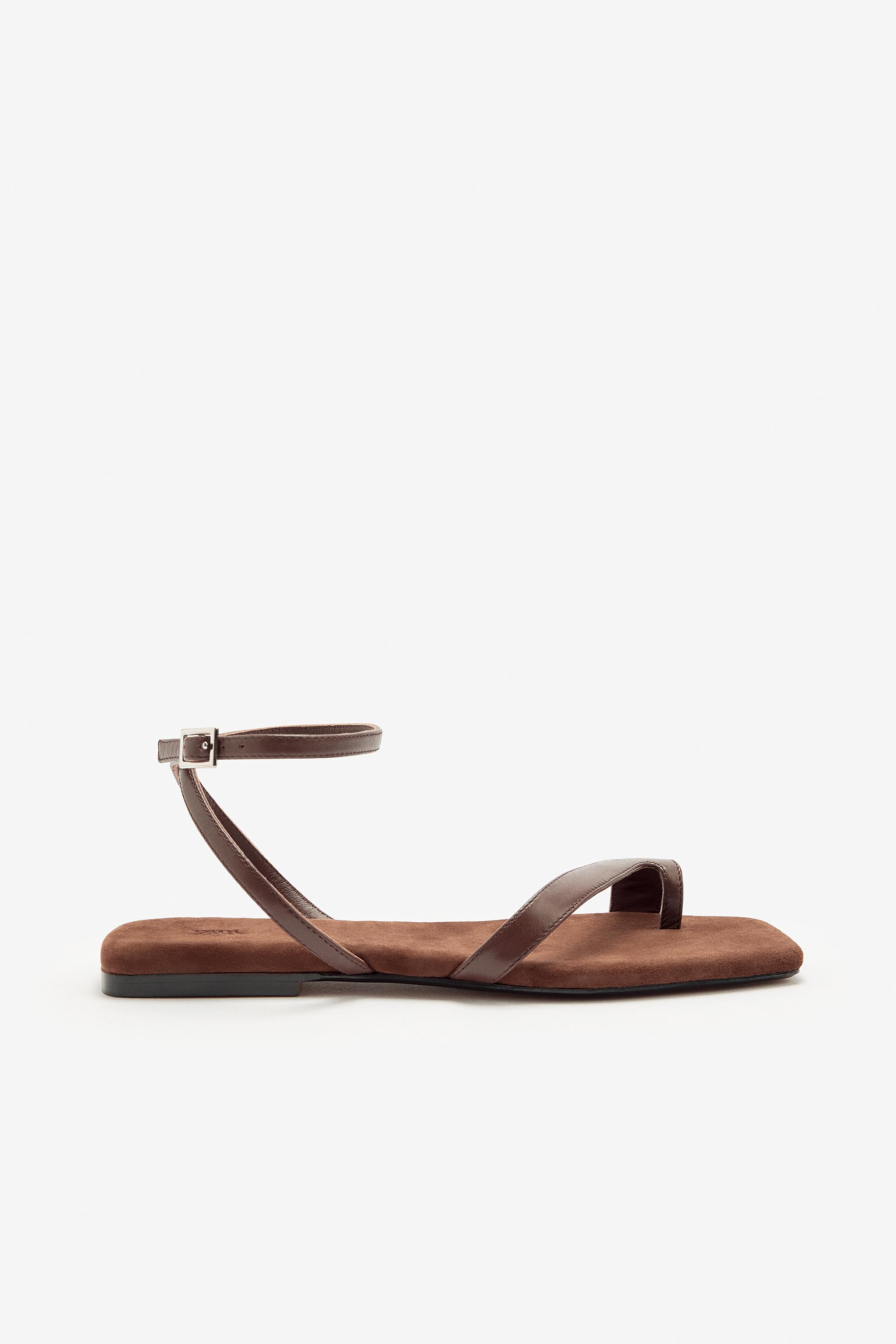 Limited Edition Flat Split Suede Sandals