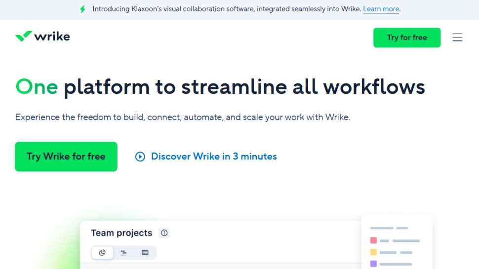 Wrike website screenshot (June 2025).