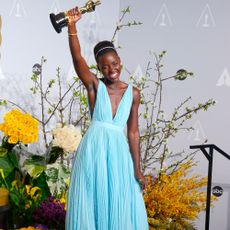 Lupita Nyong'o at the Oscars 2014 winners