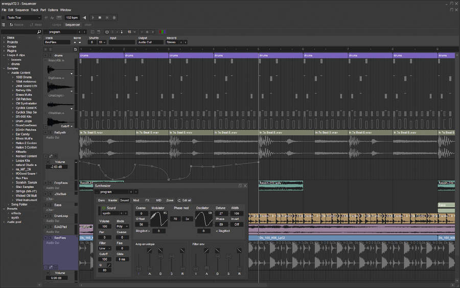 energyXT2 has beautifully implemented parameter automation for each track.