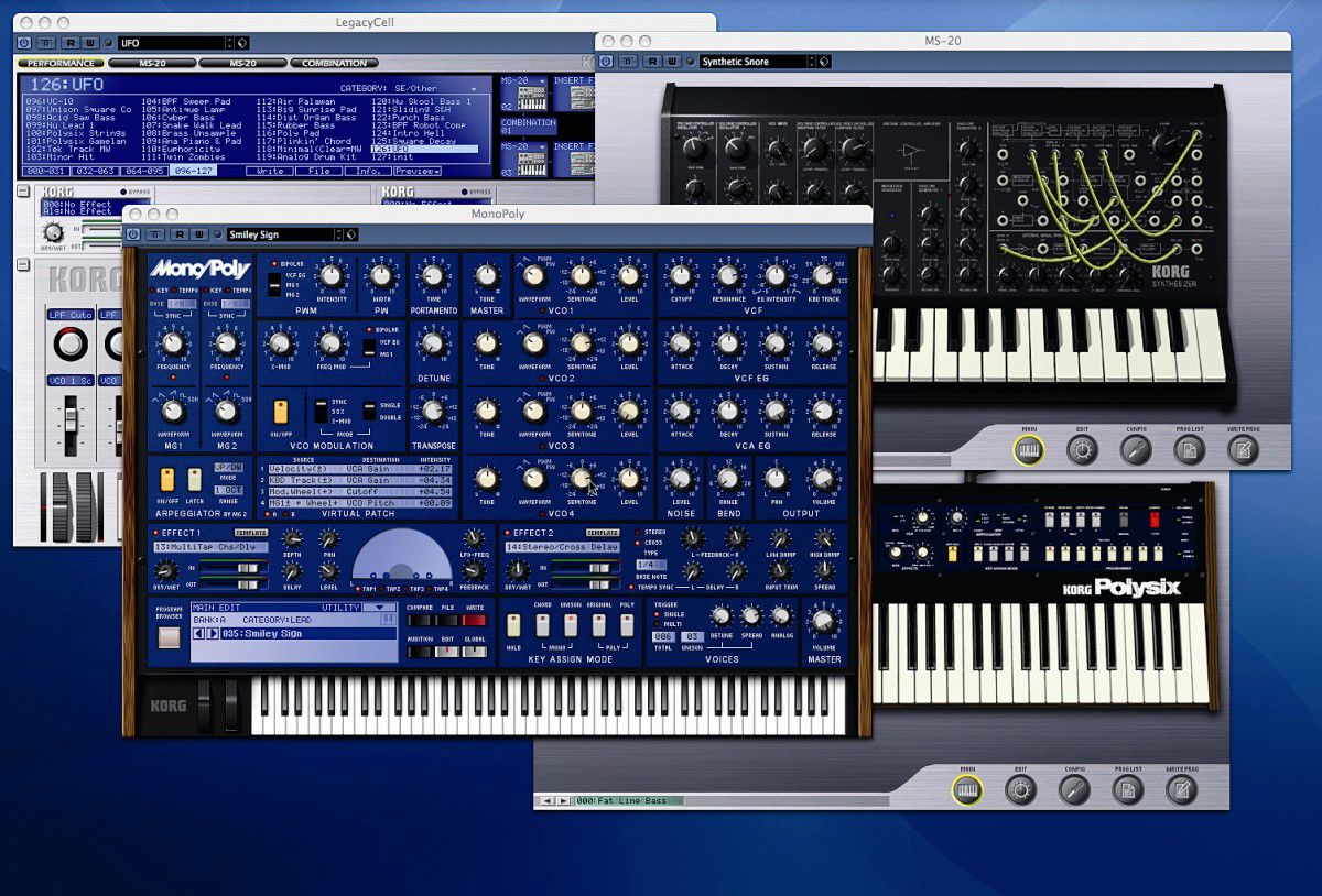 The Analog Edition 2007 comes with three synths and the Legacy Cell.