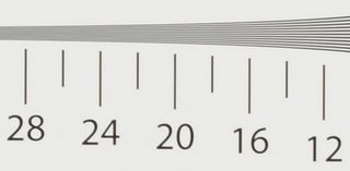 ISO 400 resolution chart image crop