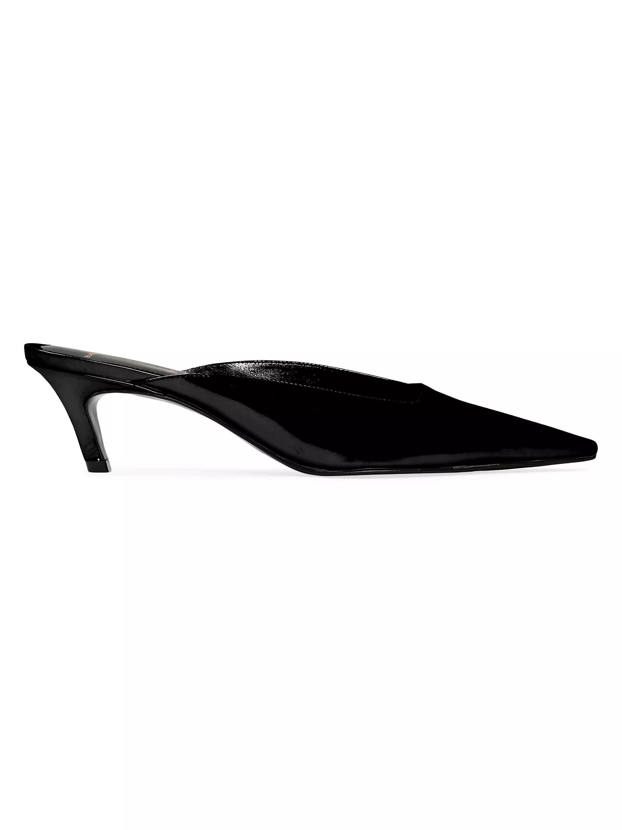 Logan 50mm Box Leather Mules