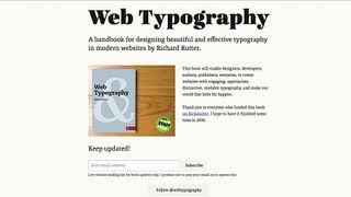 New skills in web design - Typographic principles