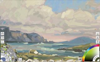 ArtRage 5 enables you to choose options such as how much paint is loaded and how well it mixes