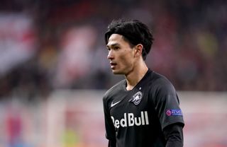 Red Bull Salzburg’s Takumi Minamino could be on his way to Anfield