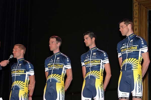 Bobbie Traksel, Arnoud van Groen, Wout Poels and Wouter Mol (Vacansoleil)