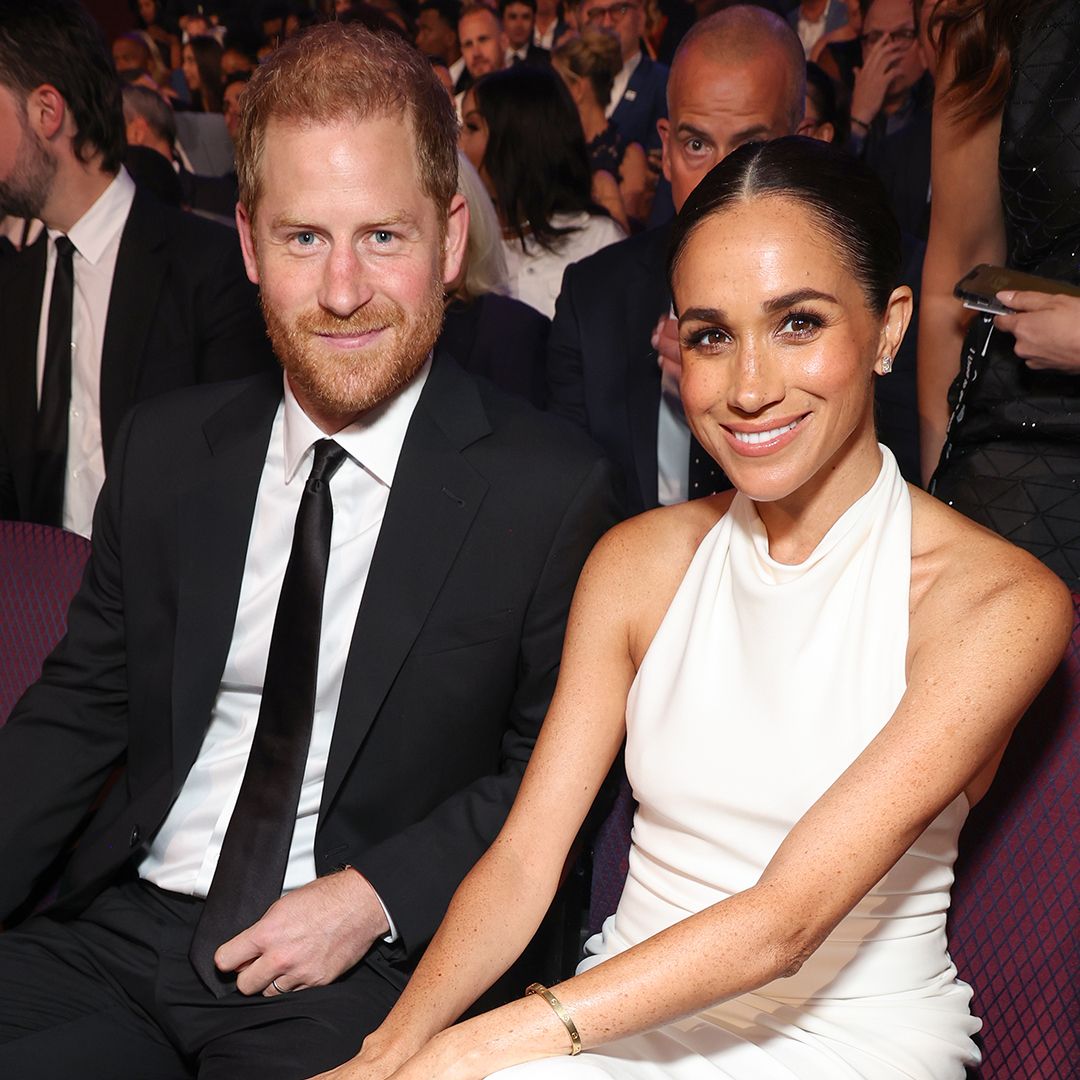 HOLLYWOOD, CALIFORNIA - JULY 11: (Exclusive Coverage) (L-R) Prince Harry, Duke of Sussex and Meghan, Duchess of Sussex attend the 2024 ESPY Awards at Dolby Theatre on July 11, 2024 in Hollywood, California. (Photo by Kevin Mazur/Getty Images for W+P)