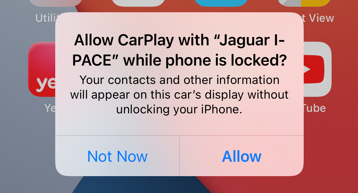 Wireless Apple CarPlay Settings