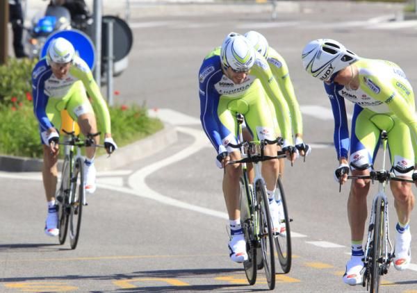 Liquigas-Cannondale welcomed back Ivan Basso and finished the stage in sixth