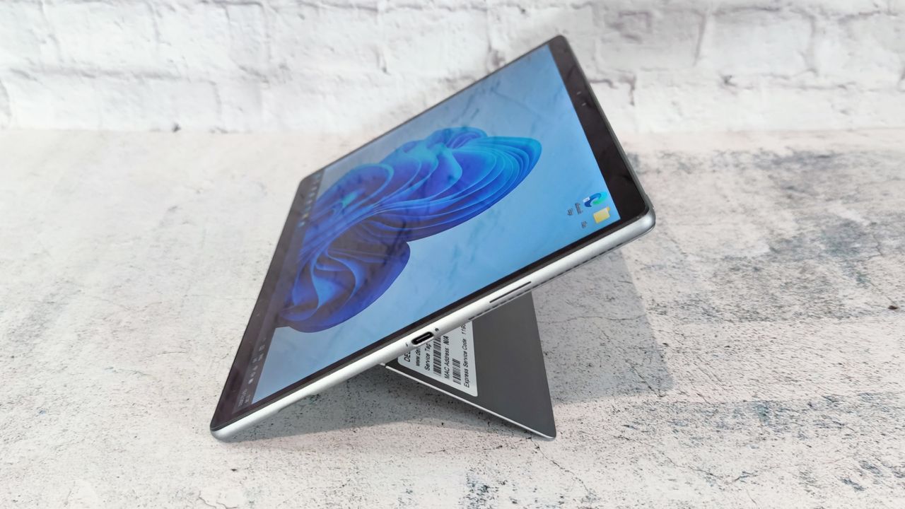 A photograph of the Dell Latitude 7320's kickstand