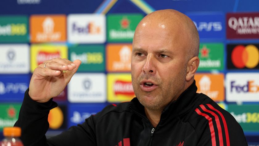 Arne Slot in his press conference before the Liverpool vs Atletico Madrid game