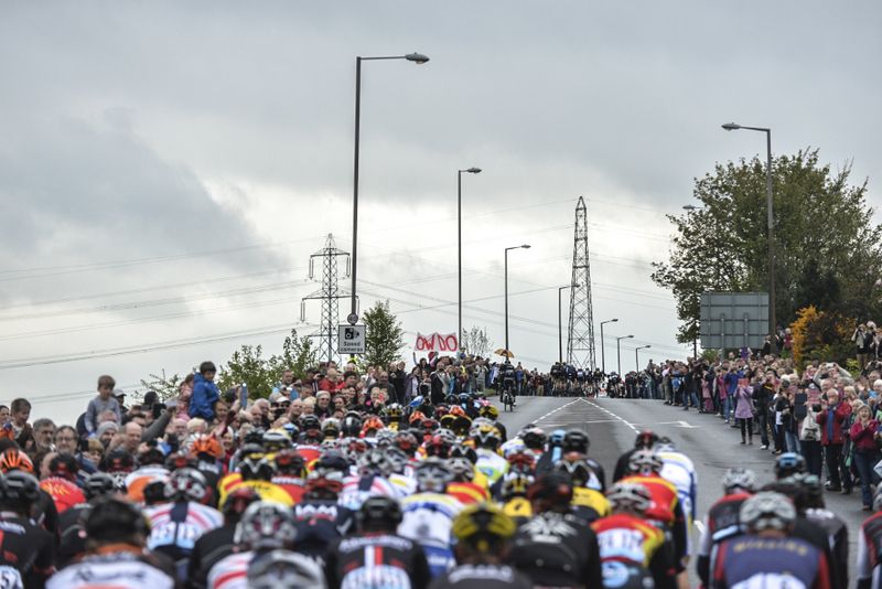 The fans enjoying the final day of racing