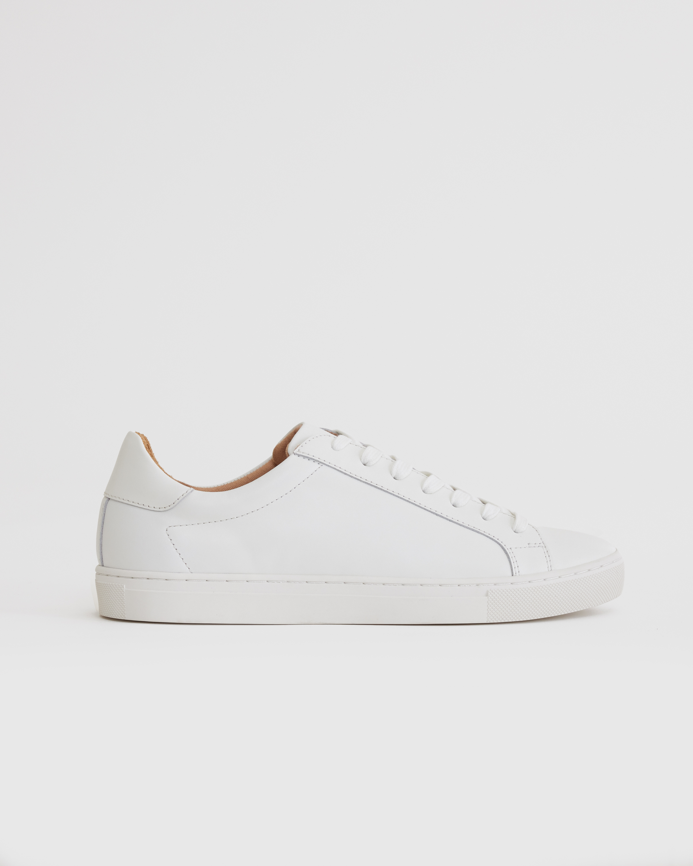 100% Leather Everyday Sneaker in White