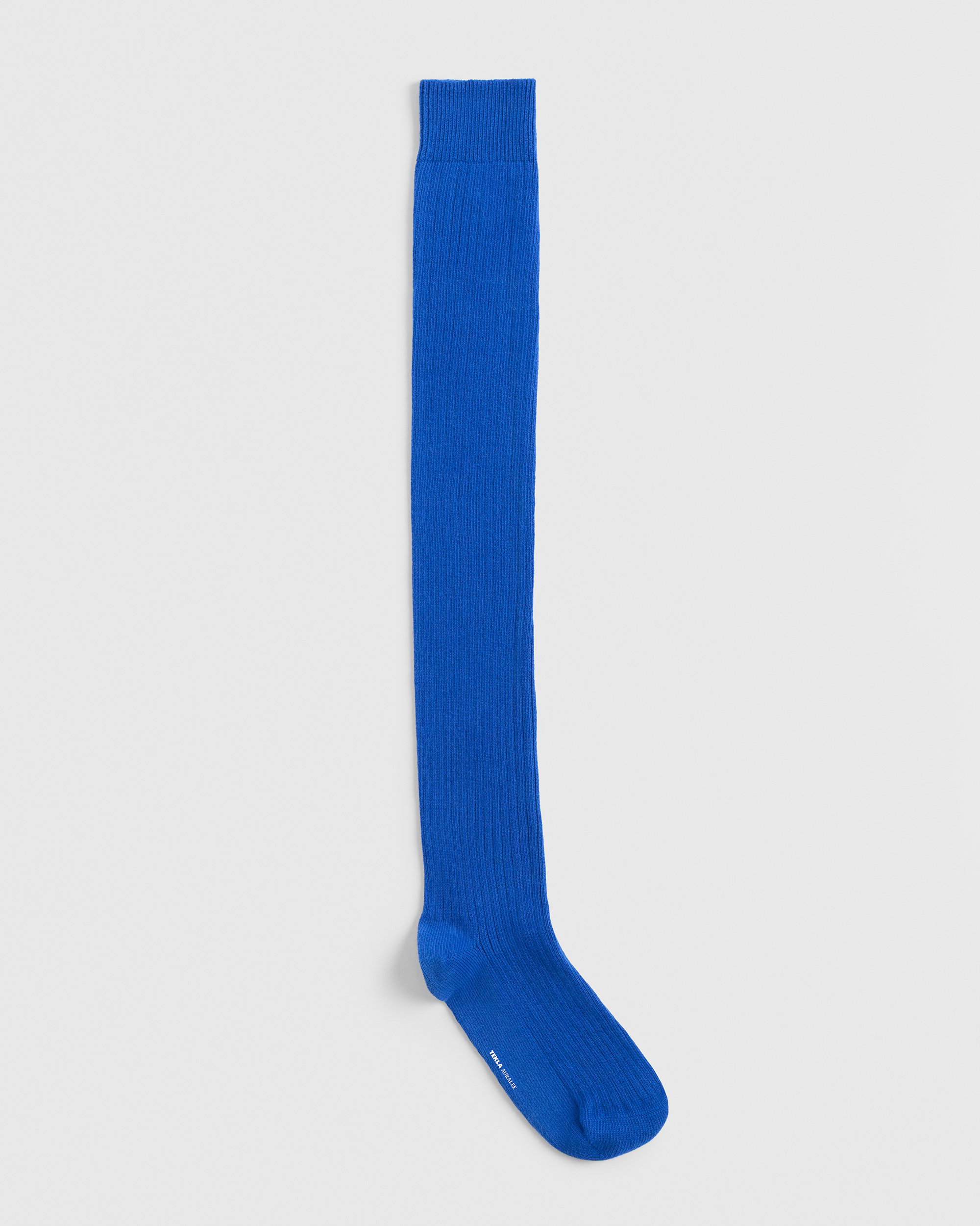 Tekla Fabrics Over the Knee Socks - Deep Blue 35/37
