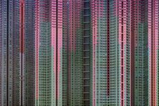 Hong Kong's crowded urban landscape