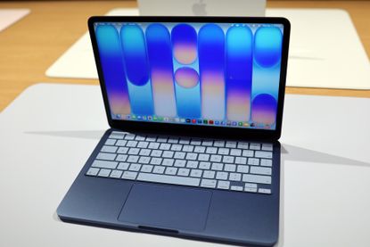 The MacBook Neo at an Apple event