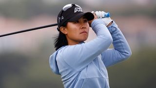Danielle Kang during the first round of the 2022 Palos Verdes Championship