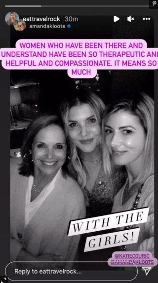 Amanda Kloots, Katie Couric and Kelly Rizzo hang out after Bob Saget's death.