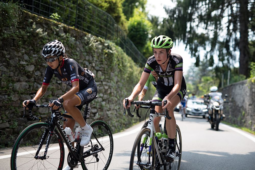 Riejanne Markus (Liv Plantur) on her way to the biggest result of her career so far. Finishing second at the final stage of the Giro Rosa 2016 on 10th July 2016