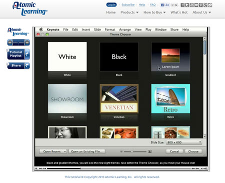 Video Tutorial: Using the new themes in Keynote ‘09