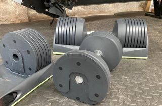 The JaxJox DumbbellConnect adjustable dumbbells