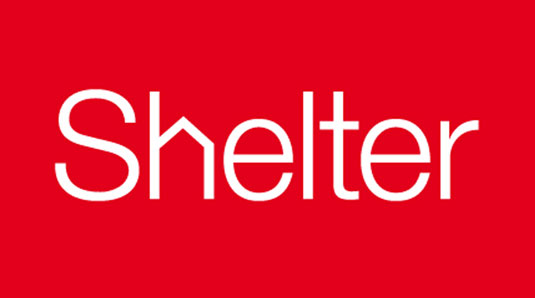 Shelter identity, by johnson banks