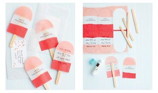 Invitation templates: ice-lolly invites