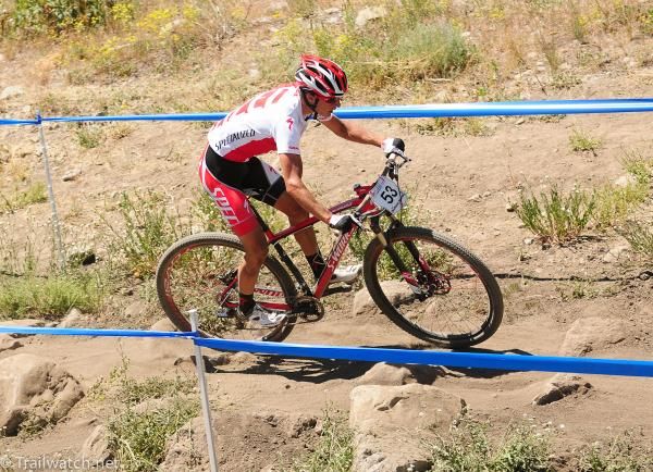 Howard Grotts (Specialized) with one lap to go